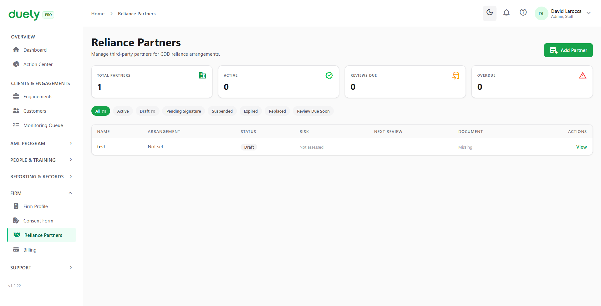 The Reliance Partners register.